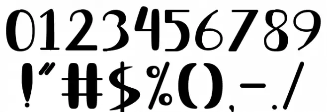 Tropical Font OTHER CHARS