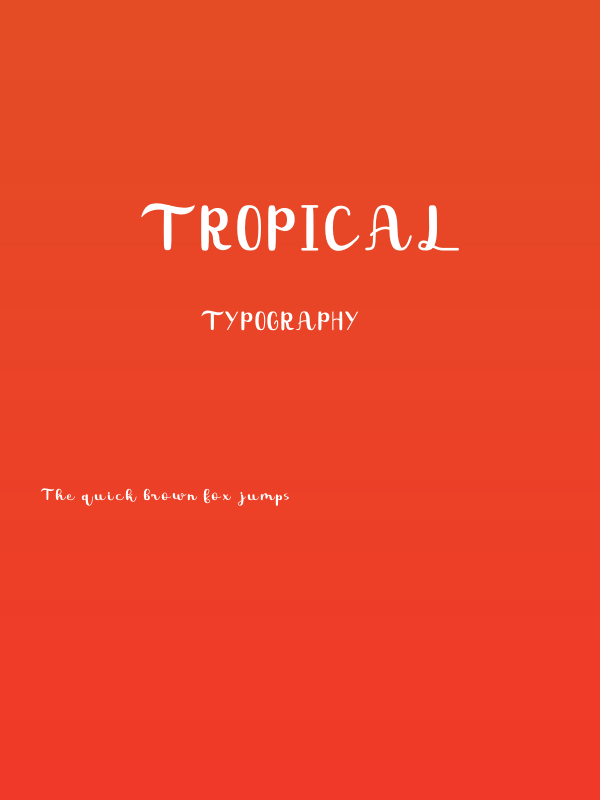 Tropical Poster