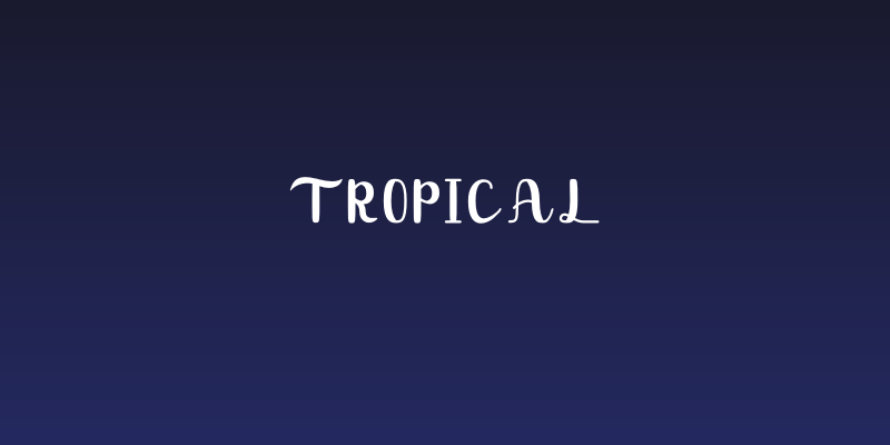 Tropical Social Header