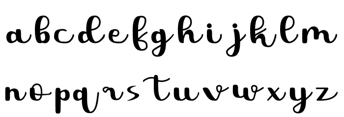 Tropical Font LOWERCASE