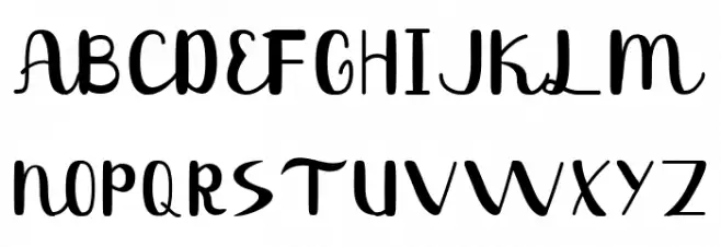 Tropical フォント 大文字