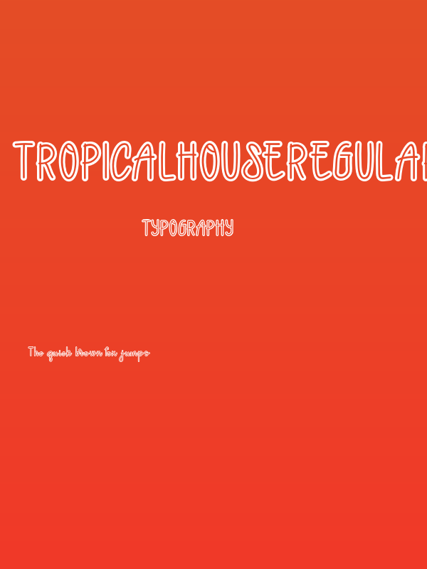 TropicalHouseRegular Poster