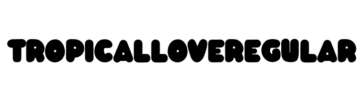 TropicalLoveRegular  font caratteri gratis