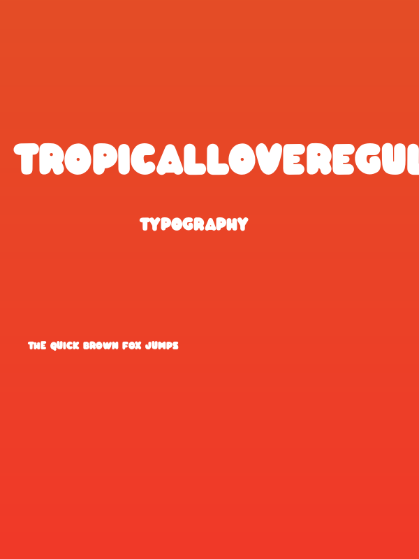 TropicalLoveRegular Poster