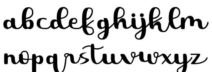Tropical Font LOWERCASE