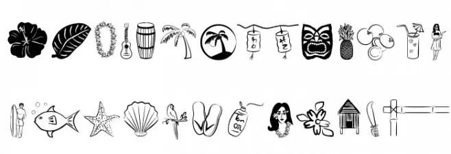 Tropicana BV Schriftart Groß