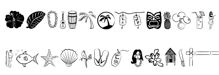 Tropicana BV フォント 小文字
