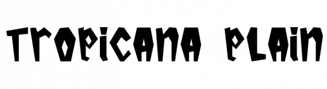 Tropicana Plain  font caratteri gratis