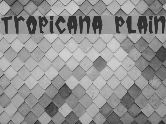 Tropicana Plain خط examples