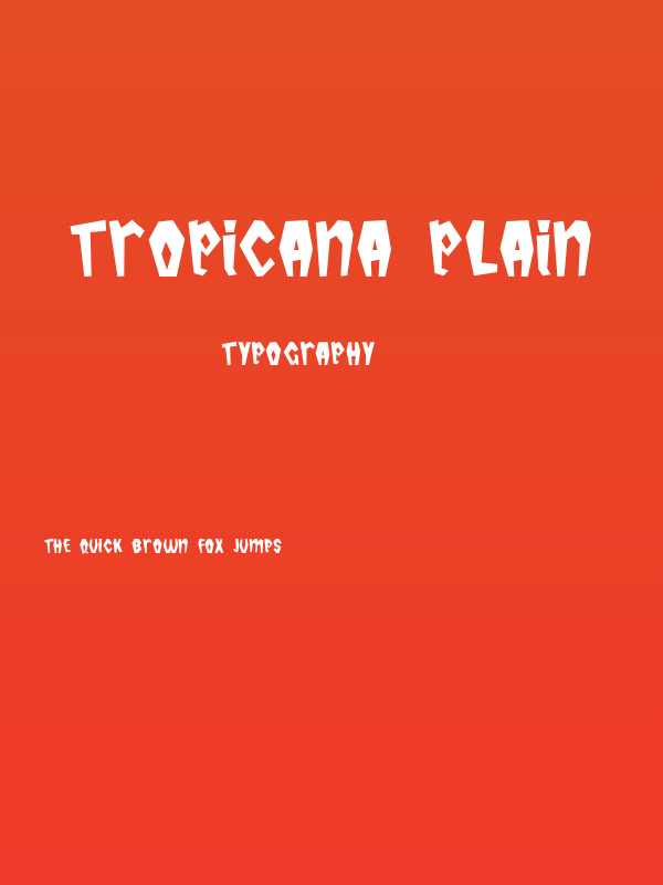 Tropicana Plain Poster