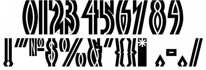 TropicanaNF Font OTHER CHARS