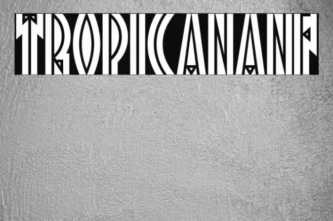 TropicanaNF Font examples