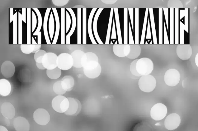 TropicanaNF Font examples