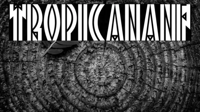 TropicanaNF Font examples