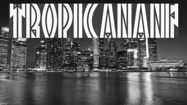 TropicanaNF Font examples