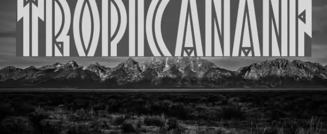 TropicanaNF Font examples