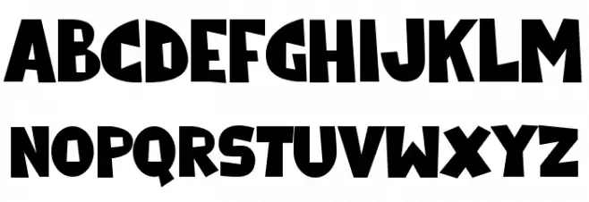 Tropicfun Caratteri MAIUSCOLE