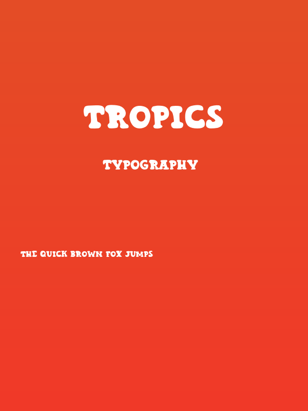 Tropics Poster
