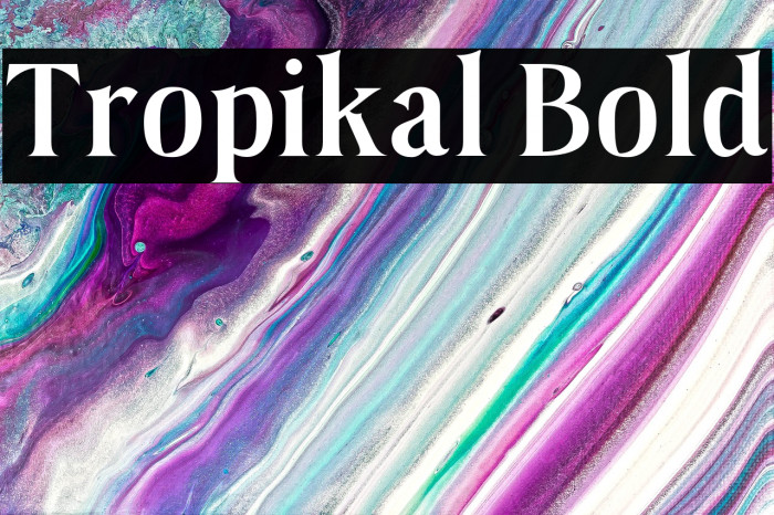 Tropikal Bold Example 2