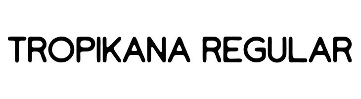 Tropikana Regular  font caratteri gratis