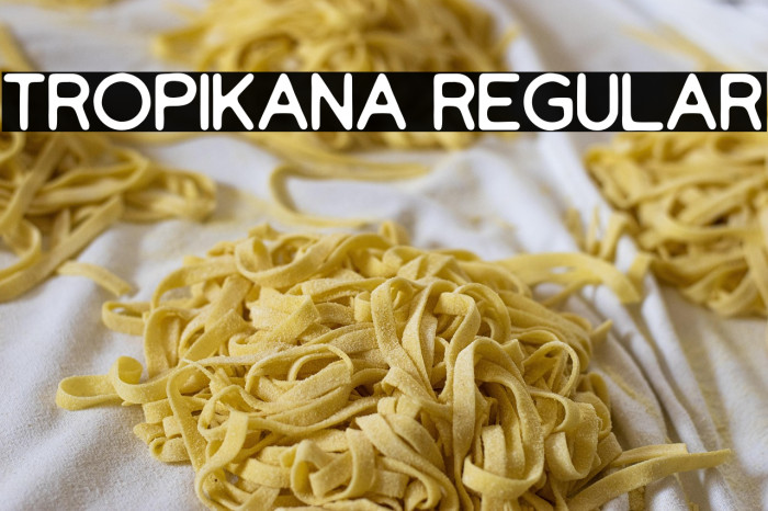 Tropikana Regular Example 2