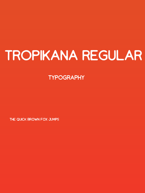 Tropikana Regular Poster