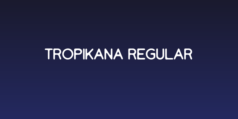 Tropikana Regular Social Header