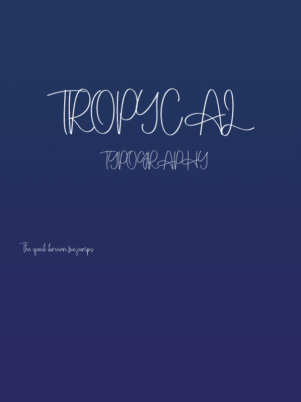 Tropycal Poster