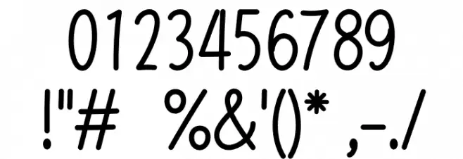 Trostie Love Font OTHER CHARS