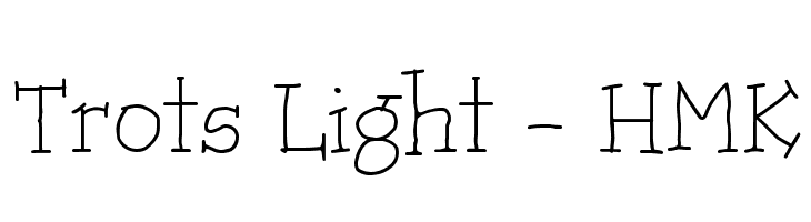 Trots Light - HMK  font caratteri gratis