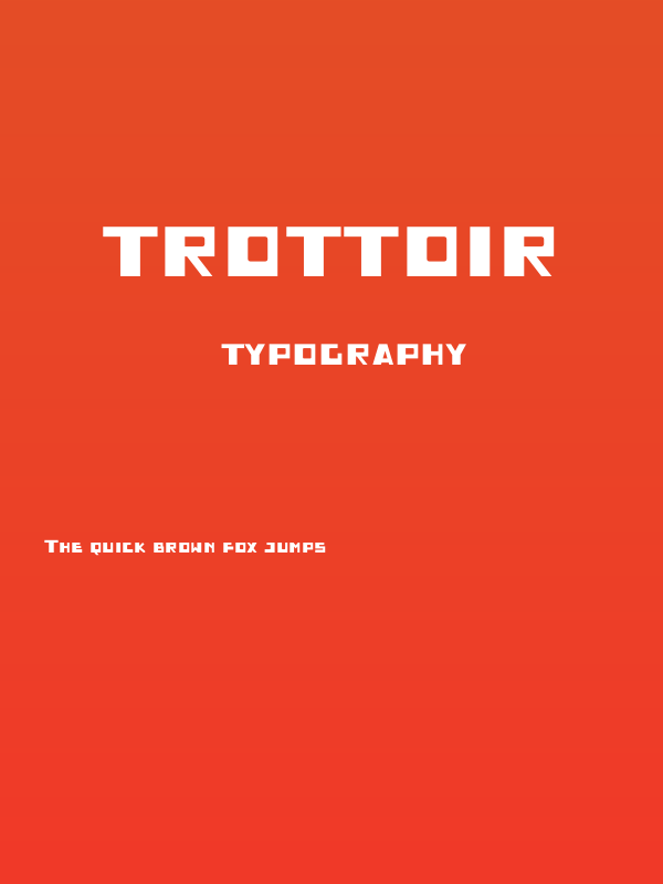 Trottoir Poster