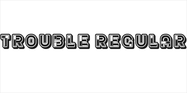Trouble Regular Logo
