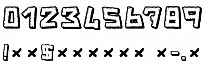 Trouble Font OTHER CHARS