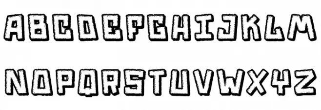 Trouble Шрифта ВЕРХНИЙ