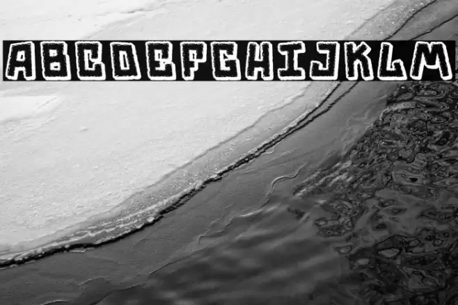 Trouble Font examples