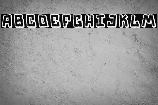 Trouble Font examples