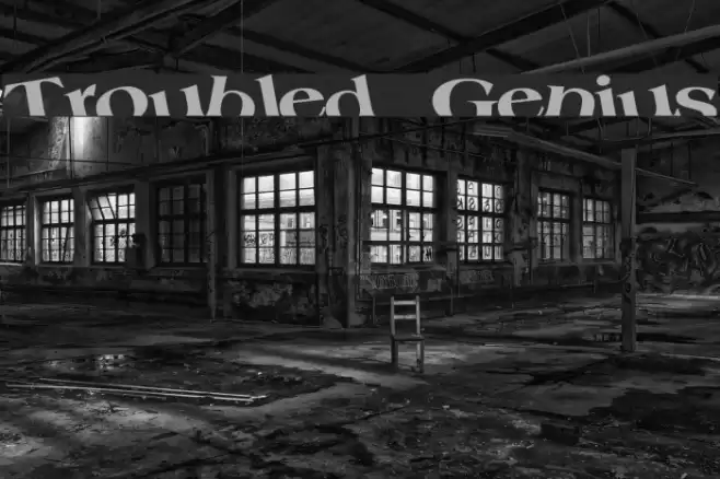 Troubled Genius Font examples