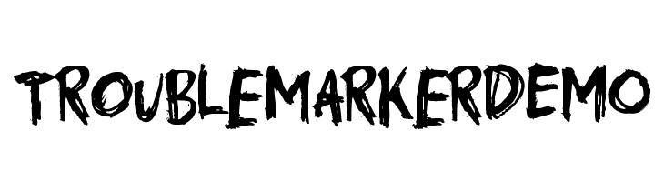 TroublemarkerDEMO  les polices de caractères gratuit tlcharger