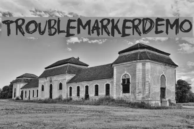 TroublemarkerDEMO Font examples