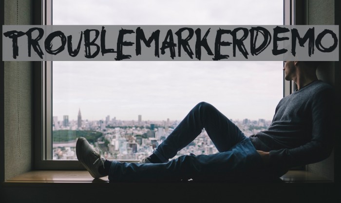TroublemarkerDEMO Font examples
