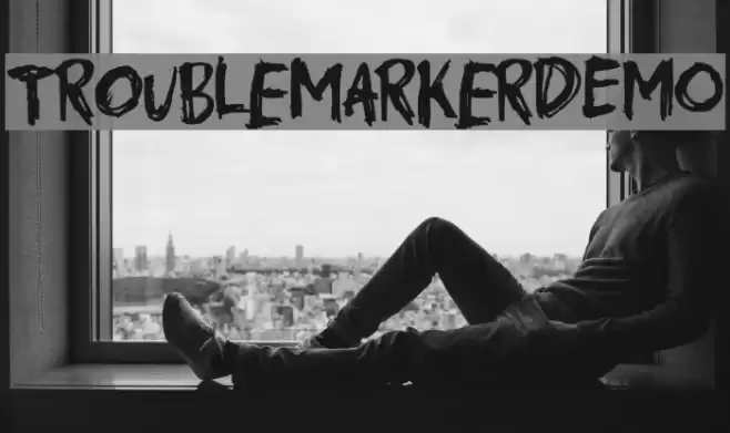 TroublemarkerDEMO Font examples