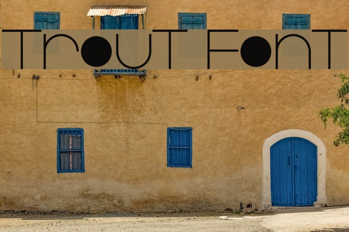 Trout Font examples