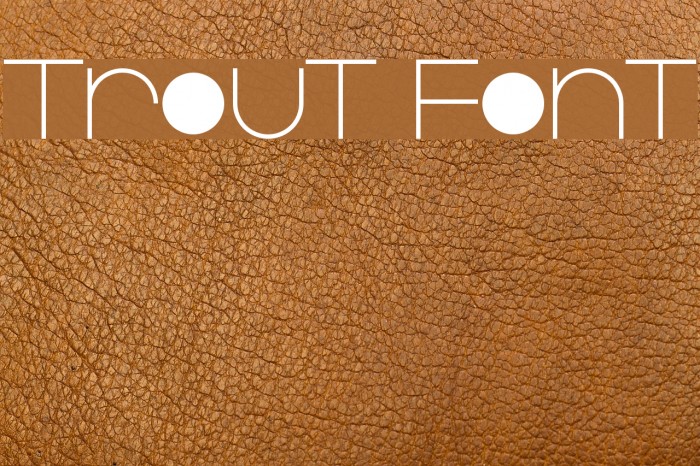 Trout Font examples