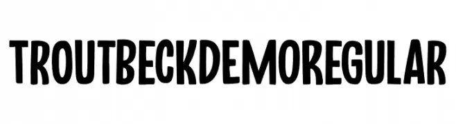 Troutbeck DEMO Regular  Free Fonts Download