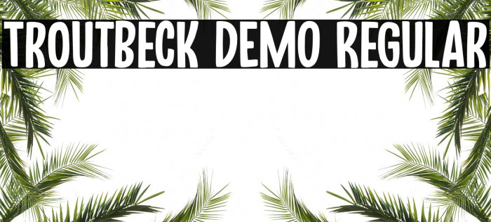 Troutbeck DEMO Regular Font examples