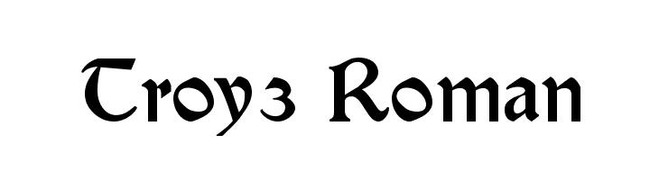 Troy3 Roman  Frei Schriftart Herunterladen