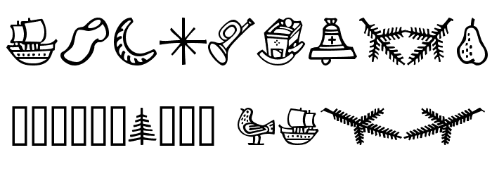 TroyerDecember Font OTHER CHARS