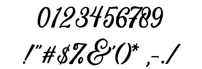 TroylineDEMO Font OTHER CHARS