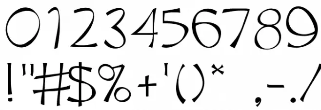 Trubble Font OTHER CHARS