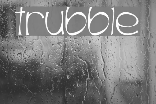 Trubble Font examples